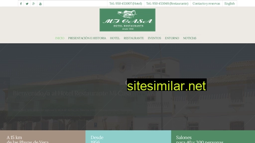 hotelrestaurantemicasa.es alternative sites
