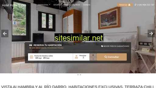 hotelrosadeoro.es alternative sites