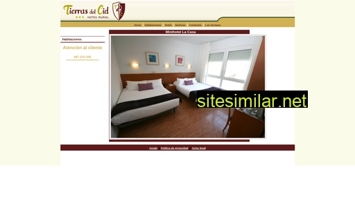 hoteltierrasdelcid.es alternative sites