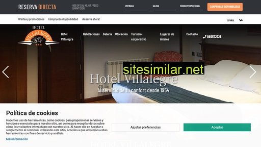 hotelvillalegre.es alternative sites