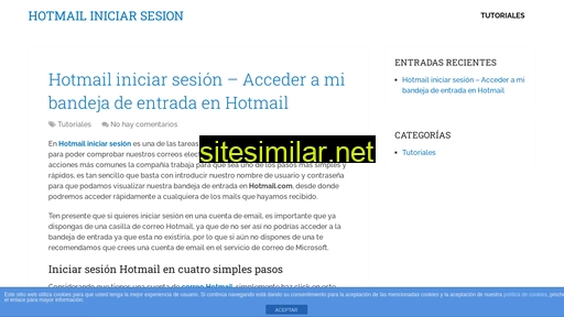Hotmailiniciarsesion similar sites