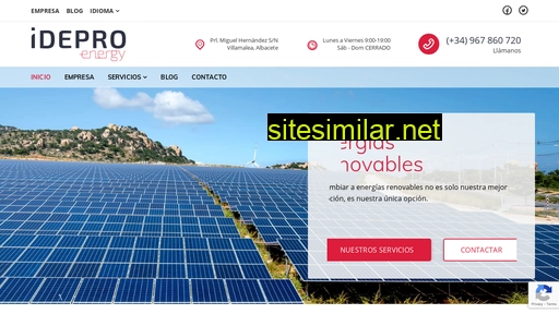 idepro-energy.es alternative sites