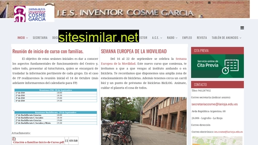 iescosmegarcia.larioja.edu.es alternative sites