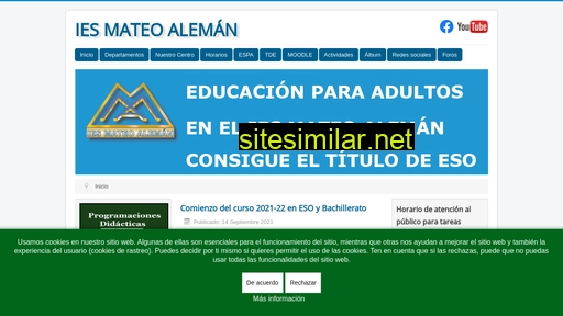 iesmateoaleman.es alternative sites