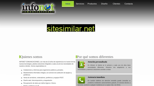 infonet-comunicaciones.es alternative sites