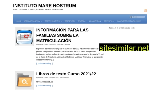 institutomarenostrum.es alternative sites