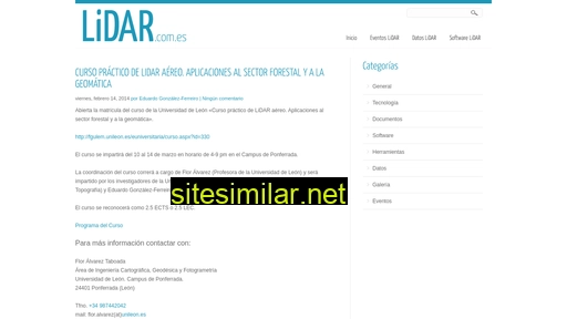 lidar.com.es alternative sites