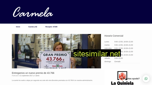 loteriacarmela.es alternative sites