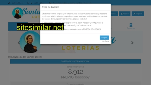 loteriasantagema.es alternative sites
