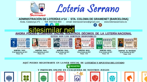 loteriasserrano.es alternative sites