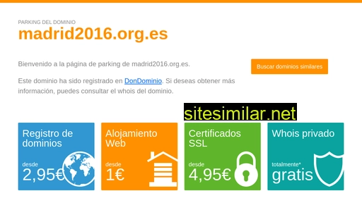 madrid2016.org.es alternative sites