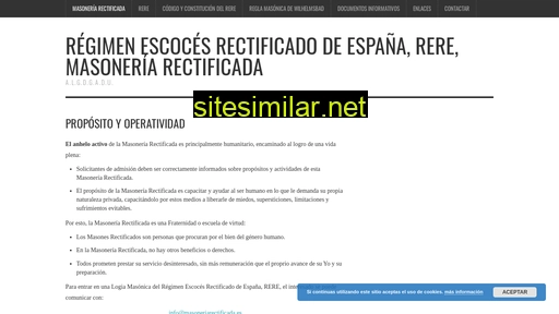 masoneriarectificada.es alternative sites