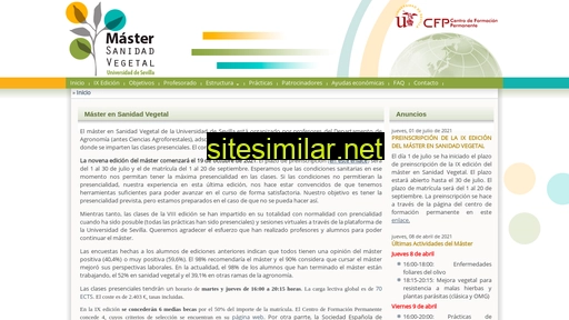 mastersanidadvegetal.es alternative sites