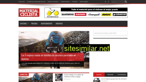 material-ciclista.es alternative sites