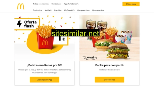 mcdonalds.es alternative sites