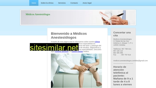 medicosanestesiologos.es alternative sites
