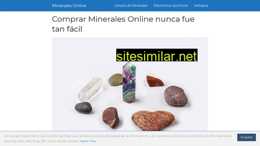 mineralesonline.com.es alternative sites