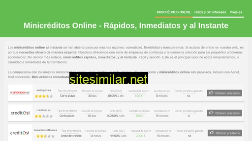 mini-creditos.es alternative sites