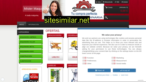 mistermaquinaria.es alternative sites