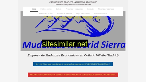 mudanzasmadridsierra.es alternative sites