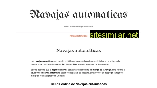 navajasautomaticas.es alternative sites