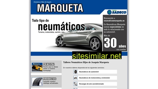 neumaticosmarqueta.es alternative sites