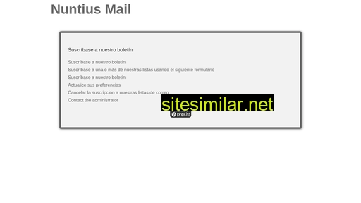 nuntiusmail.es alternative sites