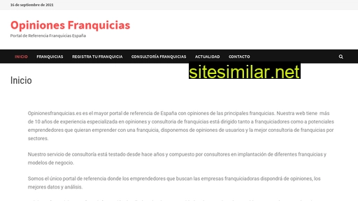 opinionesfranquicias.es alternative sites