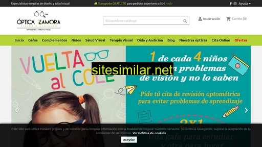 opticaszamora.es alternative sites