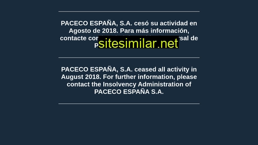 paceco.es alternative sites