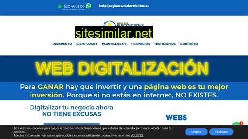 paginaswebelectricistas.es alternative sites
