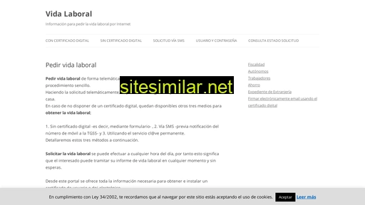 pedirvidalaboral.es alternative sites