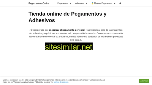 pegamentosonline.es alternative sites