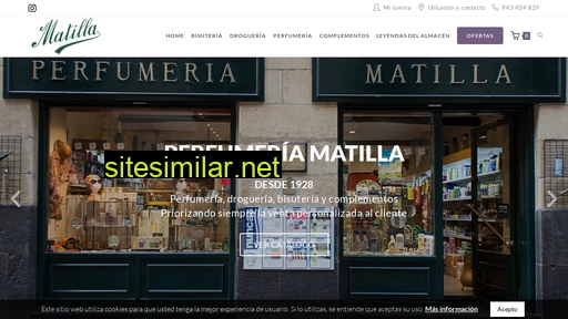 perfumeriamatilla.es alternative sites