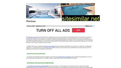 piscinas.org.es alternative sites