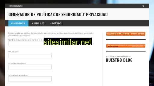 politicadeprivacidad.es alternative sites