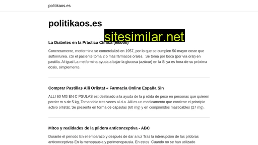 politikaos.es alternative sites