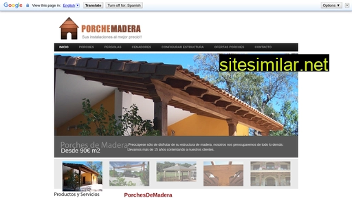 porchedemadera.es alternative sites