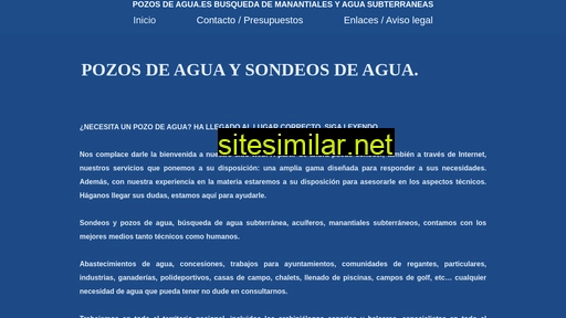 pozosdeagua.es alternative sites