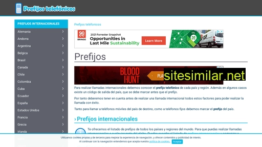 prefijos-telefonicos.es alternative sites