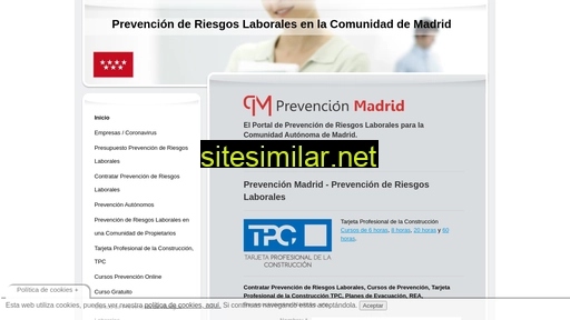 prevencionmadrid.es alternative sites