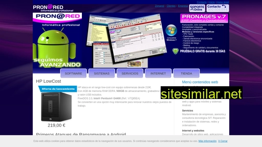 pronared.es alternative sites