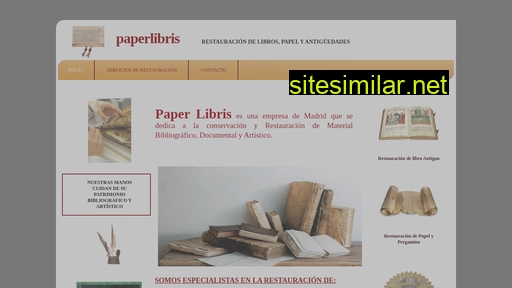 restauracionpaperlibris.es alternative sites