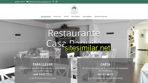 restaurantecasapaquita.es alternative sites
