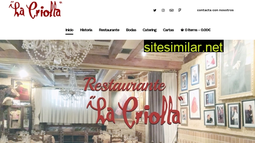 restaurantelacriolla.es alternative sites