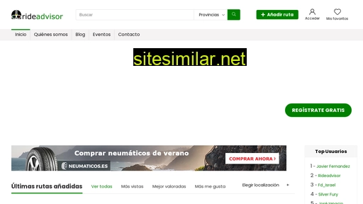 rideadvisor.es alternative sites