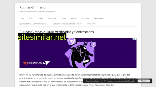 rutinasgimnasio.es alternative sites