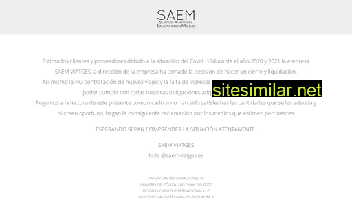 saemviatges.es alternative sites