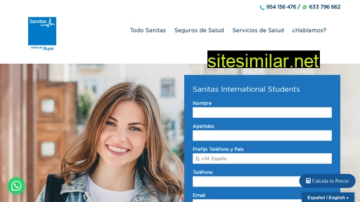 sanitas-international-students.es alternative sites