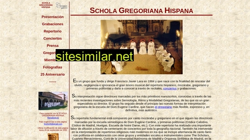 Scholagregorianahispana similar sites